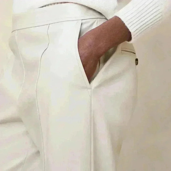 Banana Republic VEGAN LEATHER TAPERED PANT - Picture 3 of 4